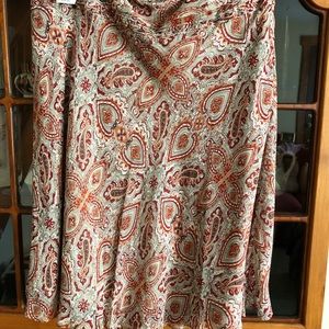 NWT Paisley Skirt